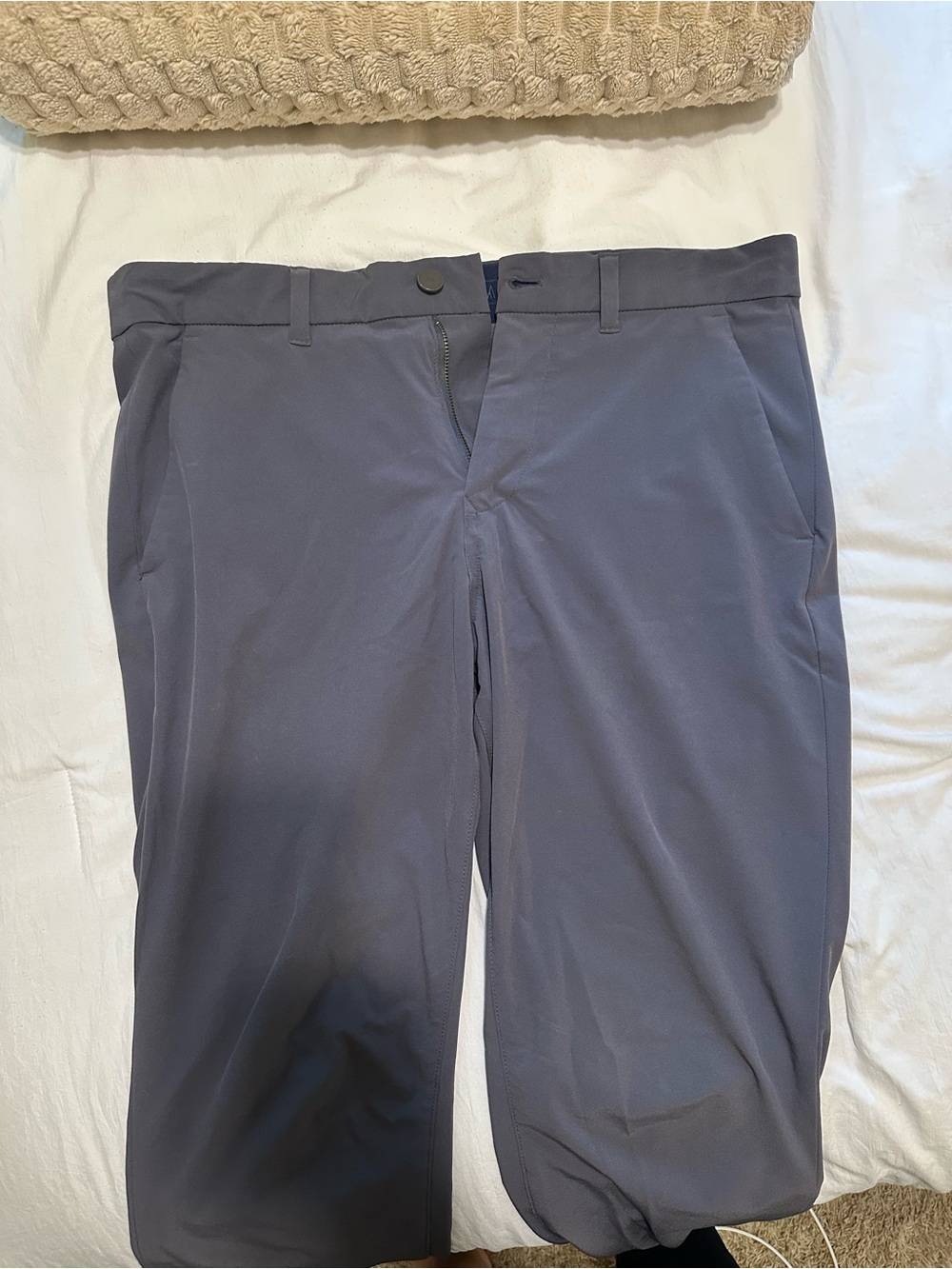 Mizzen+Main Slate Gray Men's Dress Pants - Modern Stretch